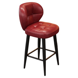 旋转轻奢吧台椅家用铁艺设计师高脚凳酒吧椅子靠背商用岛台吧凳子