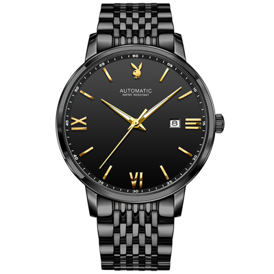 花花公子黑武士手表男士机械表