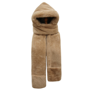 帽子男冬季帽子围巾手套一体三件套男冬季保暖毛绒防风围脖连帽男