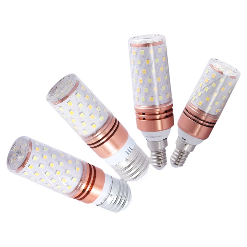 节能led玉米灯泡e27E14大小螺口三色蜡烛灯12W16W8节能灯家用照明