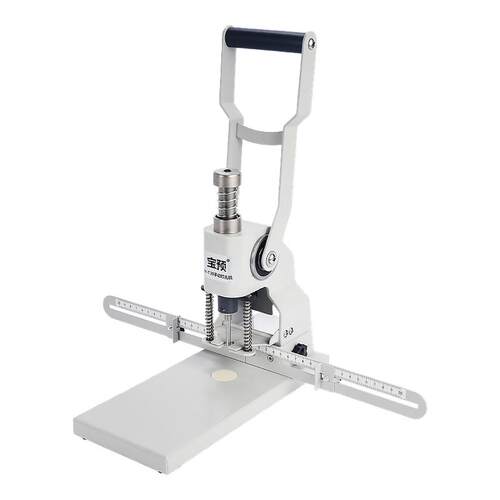 宝预T30带压纸小型手动打孔机吊牌活页纸张档案打洞器布料塑料袋冲孔机家用冲孔器打孔器单孔圆环孔打洞机打