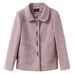 2026新款妈妈春秋装小香风上衣中年女装秋冬装洋气中老年短款外套