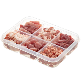 一周备菜备餐冰箱冷冻保鲜盒肉类米饭分装盒食品级专用密封分格盒