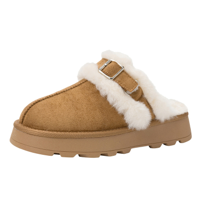 达芙妮厚底雪地靴女款勃肯半拖鞋