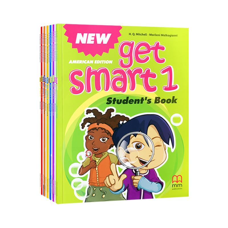 进口新版new get smart 123456级别美语少儿英语getsmart教材 6-12岁小学英语培训教材含教学互