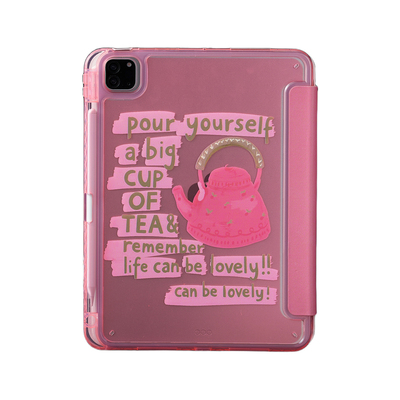 粉色水壶适用苹果ipadair7保护套