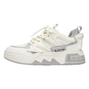 飞跃板鞋男鞋国潮小众厚底小白鞋新款运动鞋轻便潮流百搭休闲鞋子