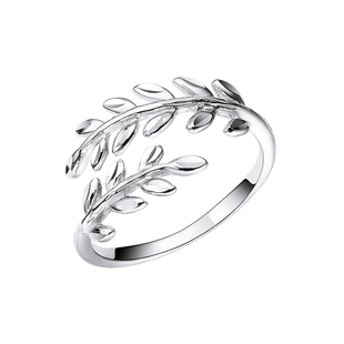 Pt.Charm正品铂金戒指树叶pt950白金活口可调节个性时尚送女友