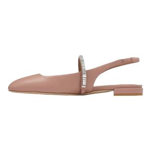 SW STEFANIE SLINGBACK FLAT 水晶系带露后跟浅口单鞋芭蕾舞鞋女