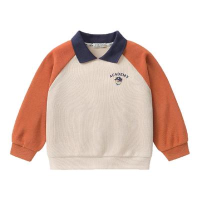 男童POLO领学院风卫衣秋装2025新款春秋款童装儿童宝宝小童上衣潮