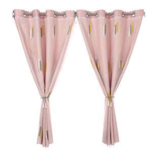 全遮光窗帘飘窗卧室客厅避光双层纱布一体2026新款现代简约北欧风