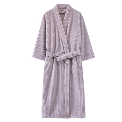 情侣睡袍女秋冬季加长款