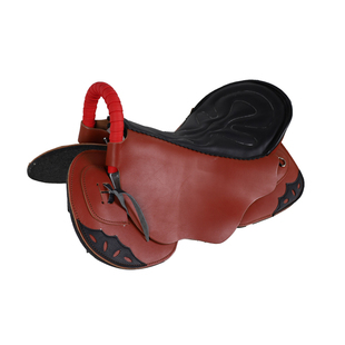 双人鞍全套配件纯牛皮双人马鞍游客鞍精骑马马鞍子马术马具