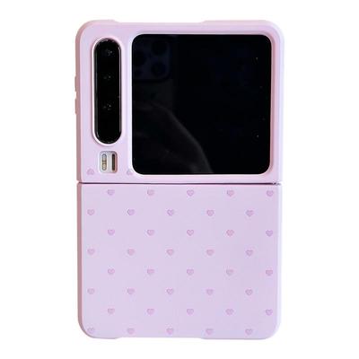 拓岚 适用华为purax折叠屏手机壳小众ins紫色奶黄满屏爱心PuraX典藏版p50pocket2/s挂绳novaFlip超薄防摔女款