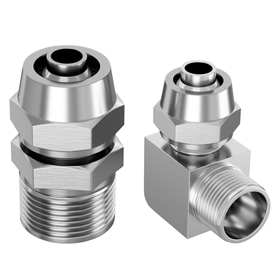 气动快拧铜直通螺纹气管快速接头PC/PL4/6/8/10/12-M5/01/02/03/4