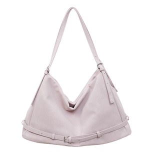 韩国城市大容量职场女包松弛感软皮hobo包大容量通勤上班用托特包