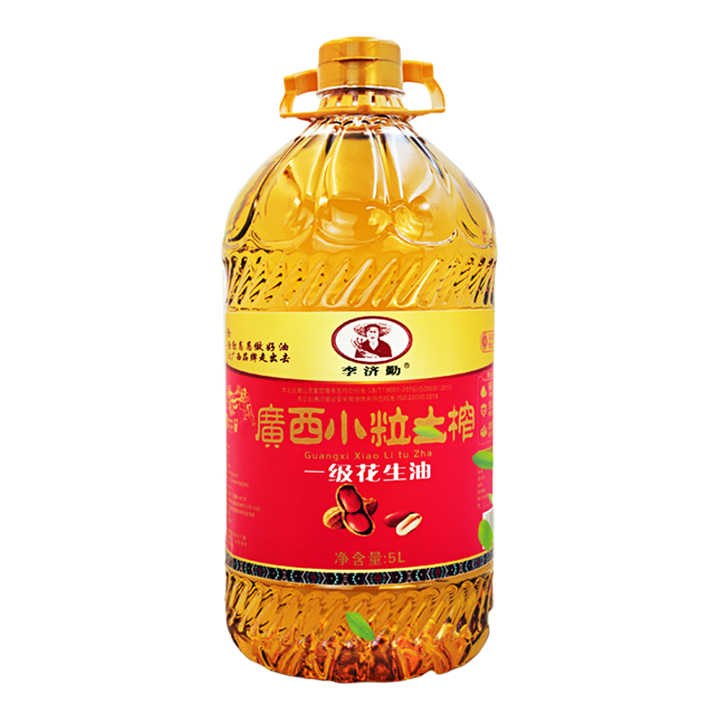正宗小粒土榨花生油新鲜浓香炒菜食用油植物油5L一级家用花生油