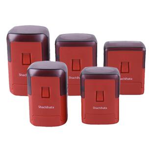 翻转章壳旗牌回墨印章材料批发章料圆形椭圆正方红白壳