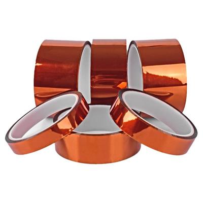 新伟源金手指耐高温胶带PI聚酰亚胺胶带线路板防焊耐热电池包扎热转印烤箱隔热手机维修固定屏茶色绝缘胶带