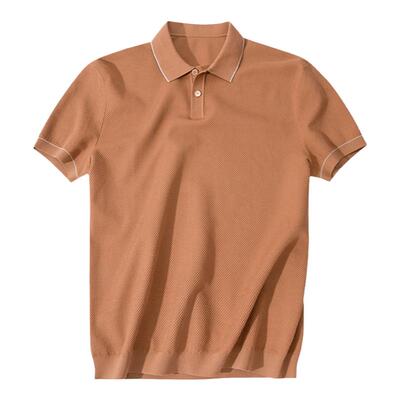 MrBu布先生一片式撞色翻领t恤男