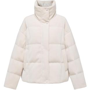 EP雅莹2025秋冬新款女装 松花江白鹅绒易打理立领宽松羽绒服Y136A