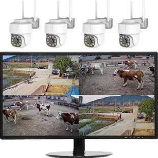 无线监控器全套设备系统超市家用商用户外远程摄像头高清室外套装