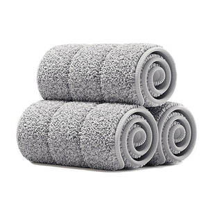 通用博生免手洗平板拖把替换布头墩布头加厚终结者懒人拖把头配件