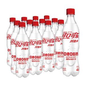 可口可乐纤维+汽水0糖0脂500ml*12瓶