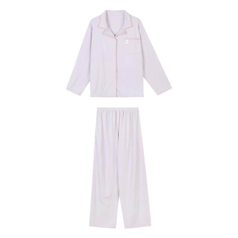 JoyceBra  韩版撞色德绒睡衣套装女秋冬柔软亲肤休闲可外穿家居服