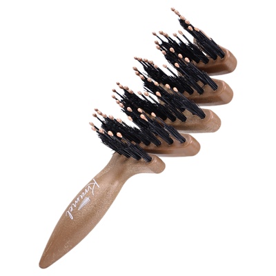 KRRAMEL猪鬃梳便携小梳子