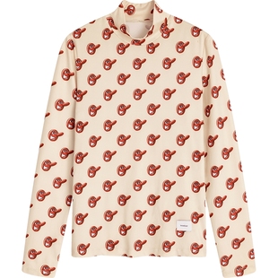 播半高领修身花式衬衫BDP4HD1562有情处处皆风景