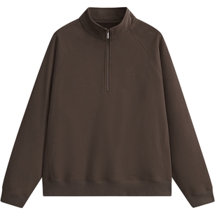 MODE COMMUTER| MC重磅拉绒卫衣针织重磅抓绒插肩袖立领卫衣