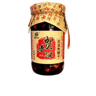 贺老汉古法炸辣子传统自制农家下饭拌面调味辣椒酱200g