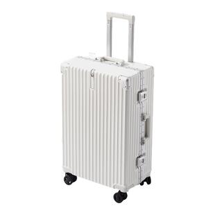 袋鼠高端旅行行李箱结实耐用加厚铝框pc材质2025新款拉杆密码24寸