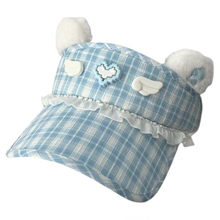 1Gangster Inn原创小熊空顶遮阳帽亚文化帽子蕾系型可爱宅系防晒