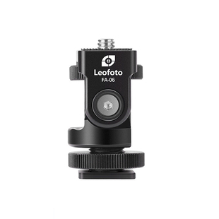 徕图Leofoto FA-06 单反相机全景热靴俯仰云台手机支架阻尼小云台