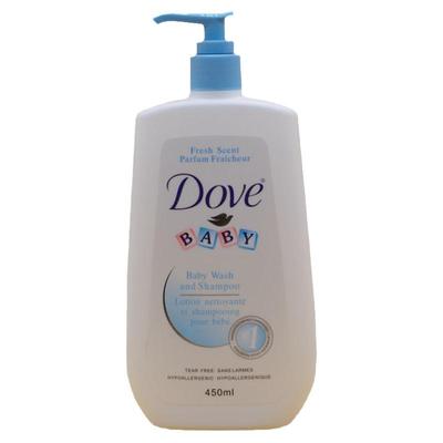 美国多芬Dove婴儿儿童牛奶洗发水沐浴露两用二合一沐浴乳450ml