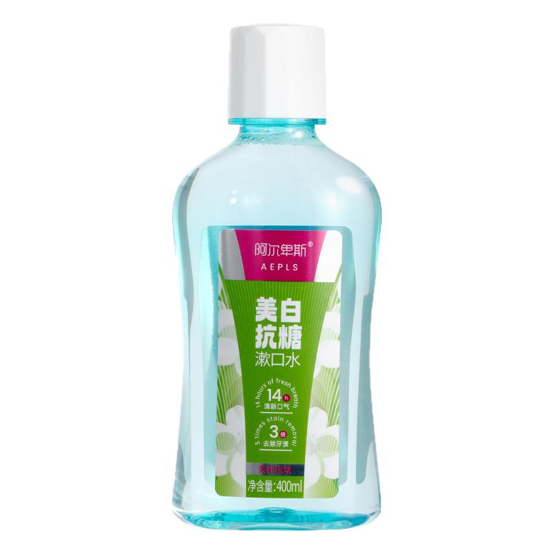 阿尔卑斯瓶装漱口水美白持久清新