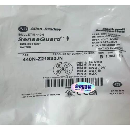 AB罗克韦尔 440N-Z21SS2JN 质量保障