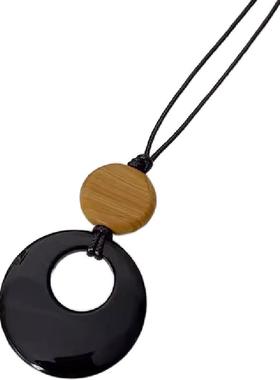 小众轻奢高级感新中式毛衣链项链