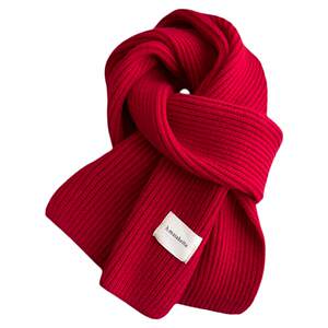 苏杭芭黎旗舰店红色围巾女冬季2025新款加厚高级感女士围脖女生26新年韩系氛围感