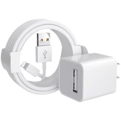 【5W充电头】蓝牙耳机数据线适用苹果充电器头iphone8Plus套装11手机12专用ipad平板快速5W1A快充usb插头一套