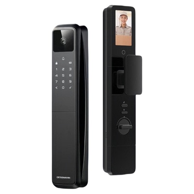 德施曼Q50FMax(Shotax升级版)智能门锁人脸猫眼大屏指纹锁麒麟