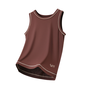 『锁住冰凉感』50支高密莫代尔儿童背心夏季莫休闲内搭男童背心