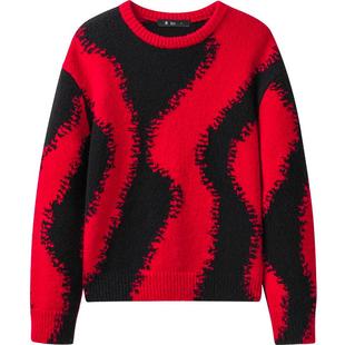 【羊毛】播 bo 商场同款柔软舒适24冬圆领毛衫女BDR4SD2434