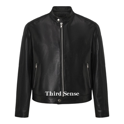 真皮机车夹克短宽春秋皮衣