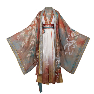 现货清仓绝版异志阁汉服【玉鸾•梵翎】交领襦裙一片式齐腰情侣款