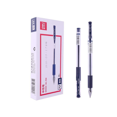 得力6600es得力文具中性笔碳素笔水笔签字笔办公文具中性笔0.5mm办公用品