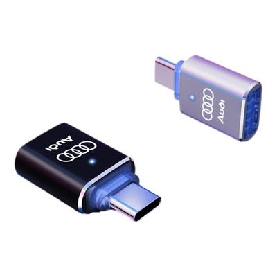 奥迪车载typec转接头充电传输