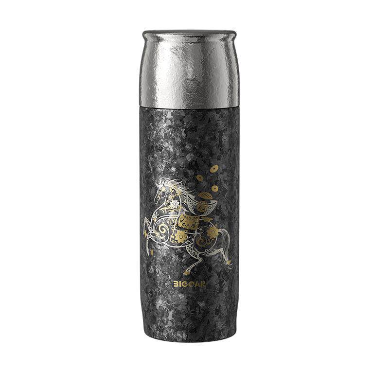 Bigcar纯钛保温杯焖茶杯送领导礼盒套装感恩节送长辈生日礼物钛杯